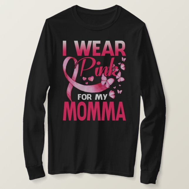 Camiseta Conciencia sobre el cáncer de mama Que llevo rosad (Anverso del diseño)