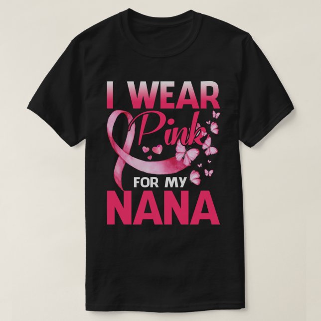 Camiseta Conciencia sobre el cáncer de mama Que llevo rosad (Diseño del anverso)