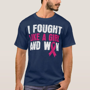 Camiseta Conciencia Sobre El Cáncer De Mama Que Luché Como