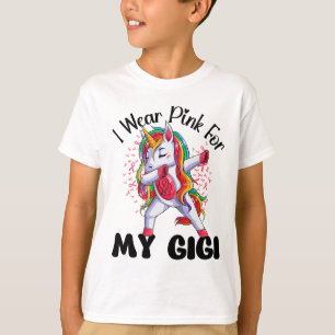 Camiseta Conciencia sobre el cáncer de mama Unicornio Que U