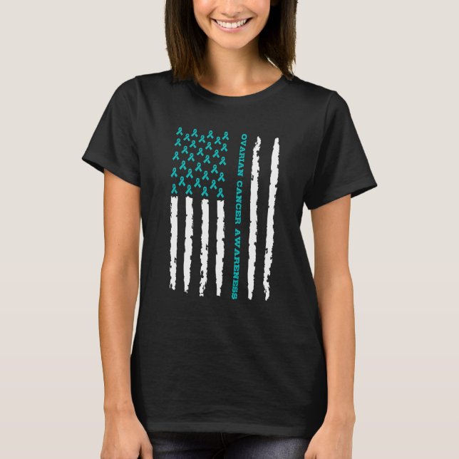 Camiseta Conciencia sobre el cáncer de ovario (Anverso)