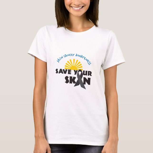 Camiseta Conciencia sobre el cáncer de piel (Anverso)