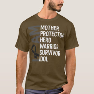Camiseta Conciencia sobre el cáncer de piel Soy Madre Héroe