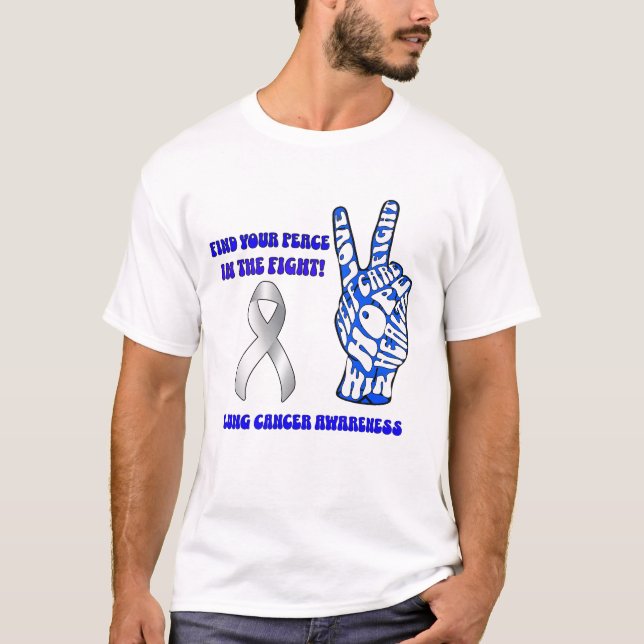 Camiseta Conciencia sobre el cáncer de pulmón (Anverso)
