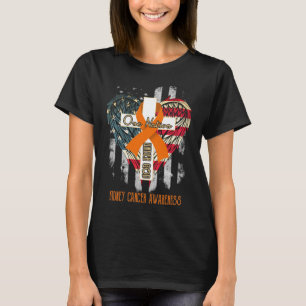 Camiseta conciencia sobre el cáncer de riñón en una nación 