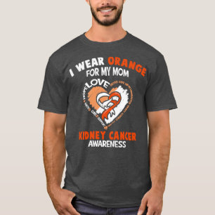 Camiseta Conciencia Sobre El Cáncer De Riñón Que Uso Naranj