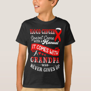 Camiseta Conciencia sobre el cáncer de sangre Apoyo al abue