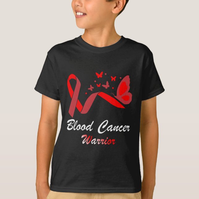 Camiseta Conciencia sobre el cáncer de sangre Soporte de la (Anverso)