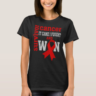 Camiseta Conciencia sobre el cáncer de sangre, vino que luc