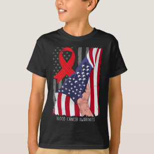 Camiseta Conciencia sobre el cáncer de sangre Vintage Bande