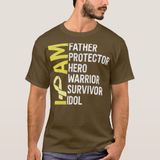 Camiseta Conciencia sobre el cáncer de sarcoma Soy Padre He