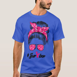 Camiseta Conciencia sobre el cáncer de seno desordenada cre