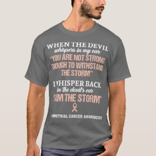 Camiseta Conciencia Sobre El Cáncer Endometrial Soy La Torm
