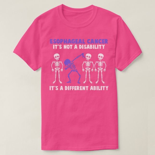Camiseta Conciencia sobre el cáncer esofágico No es una dis (Diseño del anverso)
