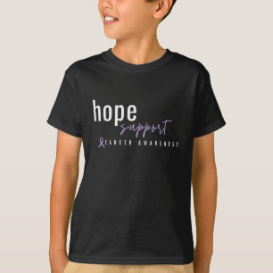 Camiseta Conciencia sobre el cáncer. Espero apoyar a los ni