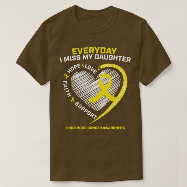 Camiseta Conciencia sobre el cáncer infantil en memoria de  (Diseño del anverso)
