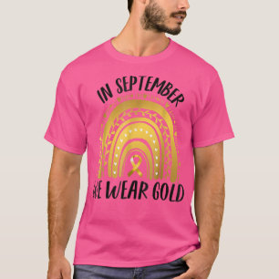 Camiseta Conciencia Sobre El Cáncer Infantil En Septiembre,
