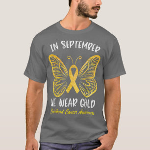 Camiseta Conciencia Sobre El Cáncer Infantil En Septiembre,
