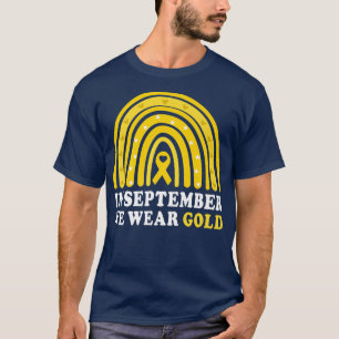 Camiseta Conciencia Sobre El Cáncer Infantil En Septiembre,