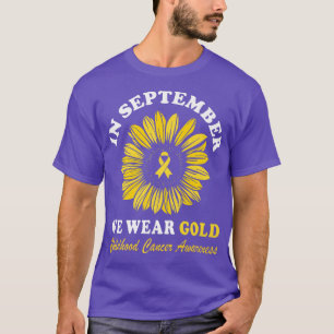 Camiseta Conciencia Sobre El Cáncer Infantil En Septiembre,