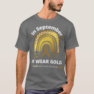 Camiseta Conciencia Sobre El Cáncer Infantil En Septiembre 