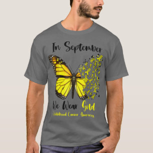 Camiseta Conciencia Sobre El Cáncer Infantil En Septiembre,