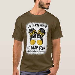 Camiseta Conciencia Sobre El Cáncer Infantil En Septiembre,