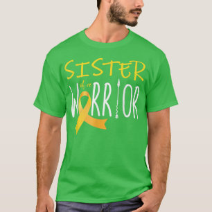 Camiseta Conciencia sobre el cáncer infantil Hermana de un