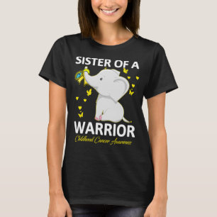 Camiseta Conciencia sobre el cáncer infantil Hermana de un