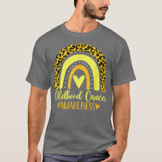 Camiseta Conciencia sobre el cáncer infantil Hombres leopar