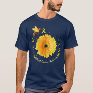 Camiseta Conciencia sobre el cáncer infantil Hummingbird Go