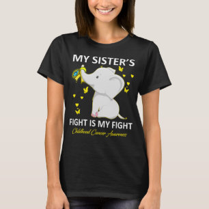 Camiseta Conciencia sobre el cáncer infantil La lucha de mi