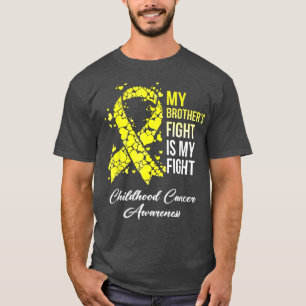 Camiseta Conciencia sobre el cáncer infantil Mi hermano luc