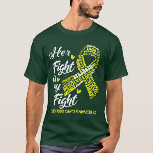 Camiseta Conciencia sobre el cáncer infantil Su lucha es mi