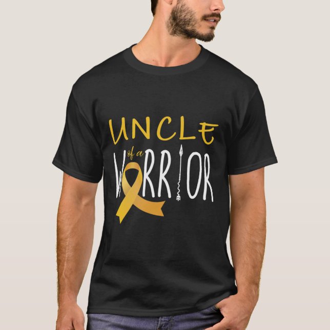 Camiseta Conciencia sobre el cáncer infantil Tío de un guer (Anverso)