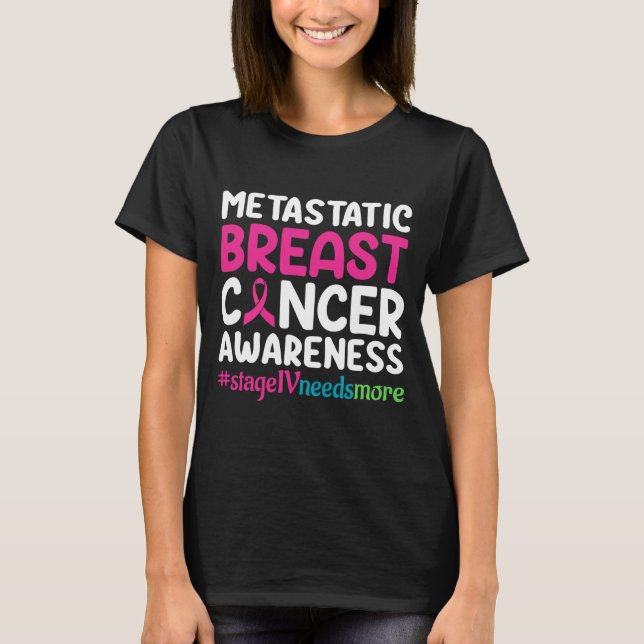 Camiseta Conciencia sobre el cáncer mamario metastásico  (Anverso)