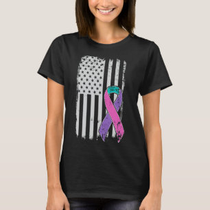 Camiseta Conciencia sobre el cáncer - Pabellón estadouniden