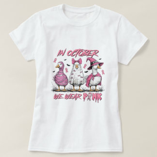 Camiseta Conciencia sobre el cáncer que usamos rosa