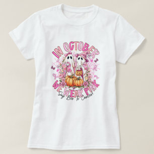 Camiseta Conciencia sobre el cáncer que usamos rosa