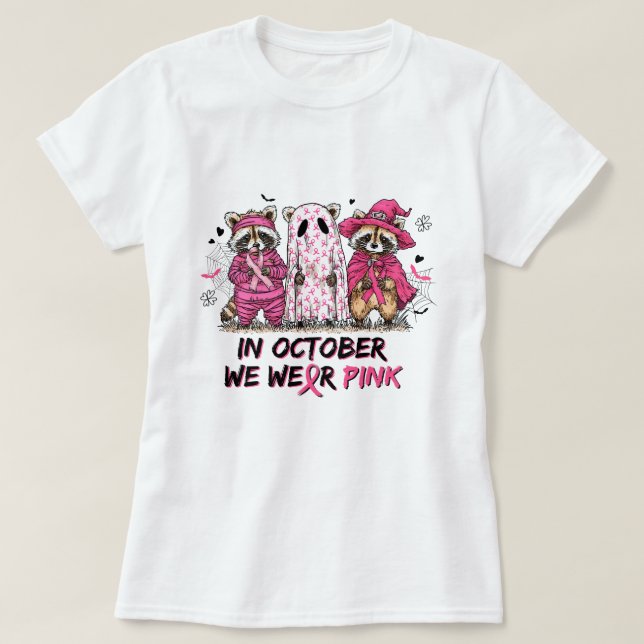 Camiseta Conciencia sobre el cáncer que usamos rosa (Diseño del anverso)