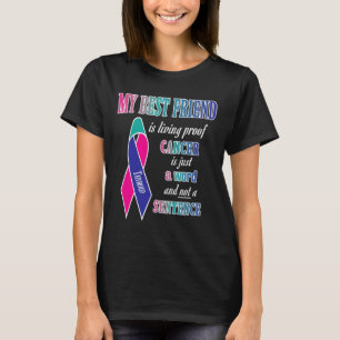 Camiseta Conciencia sobre el cáncer S (mejor amigo)