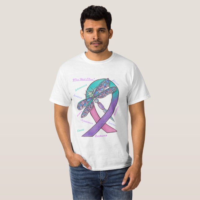 Camiseta Conciencia sobre el cáncer tiroideo (Anverso completo)