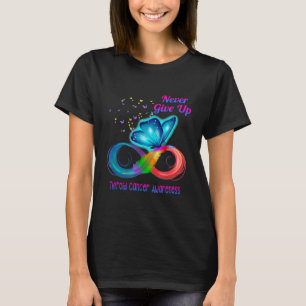 Camiseta Conciencia sobre el cáncer tiroideo de mariposa