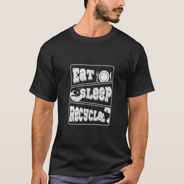 Camiseta Conciencia sobre el entorno de reciclaje del sueño (Anverso)
