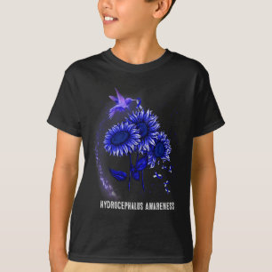 Camiseta Conciencia sobre el hidrocefalia de girasol