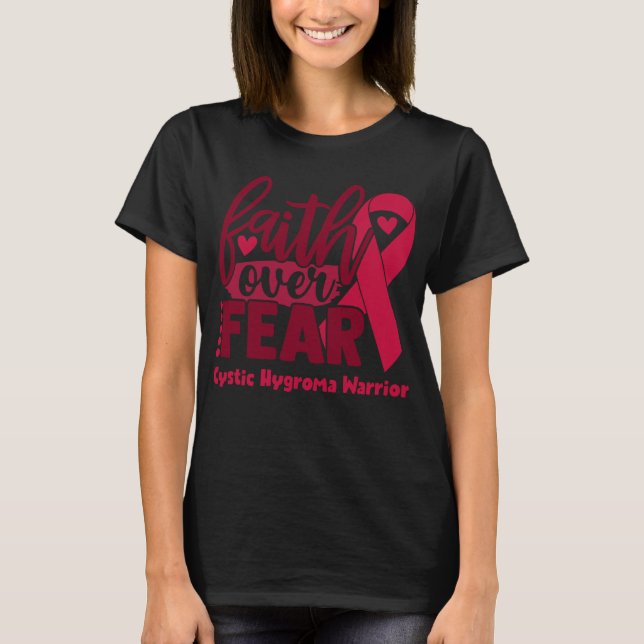 Camiseta Conciencia sobre el higroma quístico por miedo (Anverso)