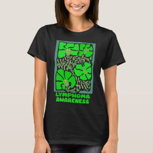Camiseta Conciencia sobre el linfoma Boho Flor verde