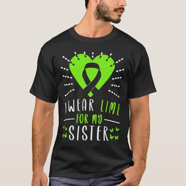 Camiseta Conciencia Sobre El Linfoma Que Llevo Lime Para Mi (Anverso)