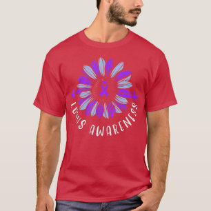 Camiseta Conciencia sobre el lupus Cinta púrpura SLE Diácea