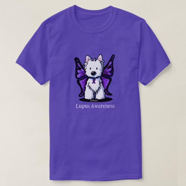 Camiseta Conciencia sobre el Lupus Westie T-Shirt (Diseño del anverso)